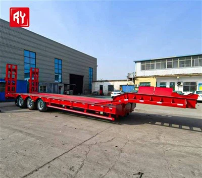 Low -Bett Lowboy Equipment Truck Anhänger