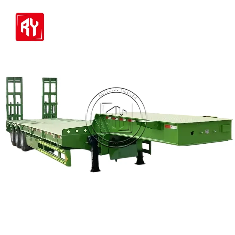 Ruiyuan 3 Achse weiße niedrige Bettanhänger