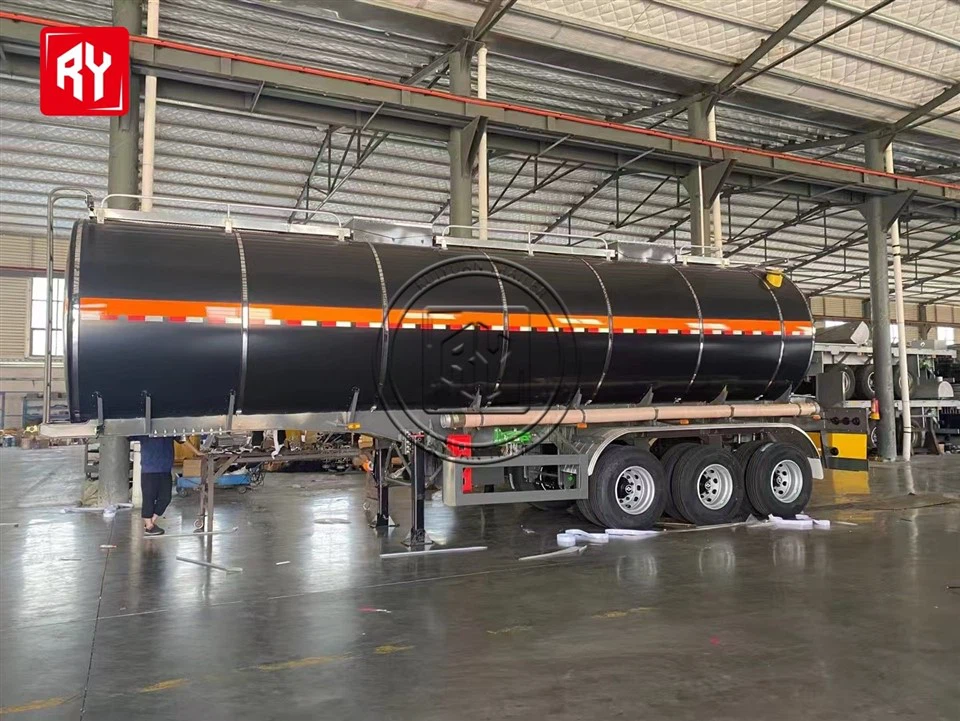 3-Axle Asphalt Trailer, Asphalt Tanker Trailer For Sale For Hot Asphalt Oil Transport