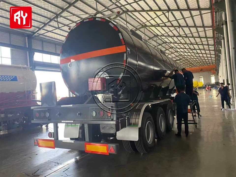 3-Axle Asphalt Trailer, Asphalt Tanker Trailer For Sale For Hot Asphalt Oil Transport