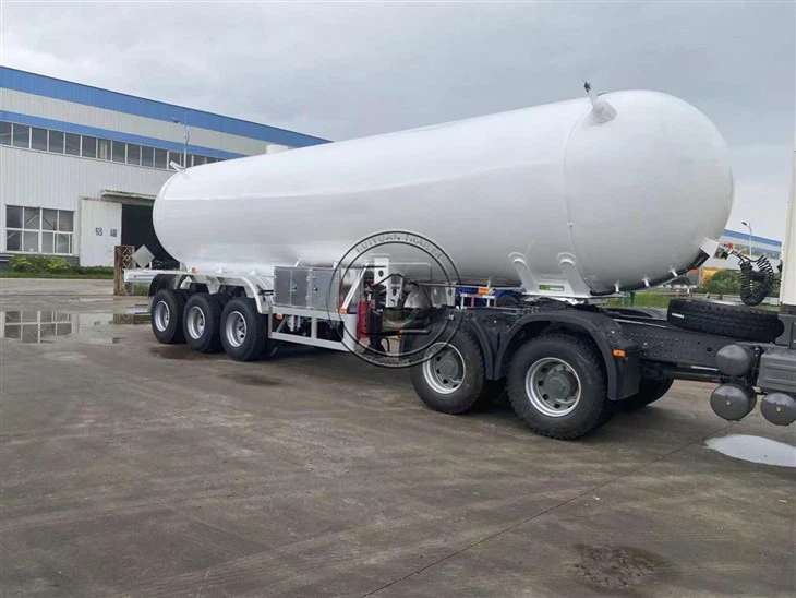 Three-axle 60 Cubic LPG Petroleum Liquefied Gas Semi-trailer